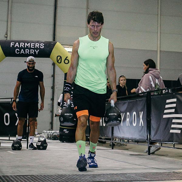 hyrox kilpailu Farmer’s carry
