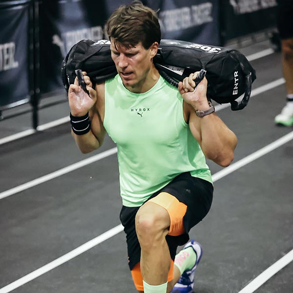 hyrox kilpailu sandbag lunges