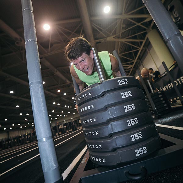 hyrox kilpailu sled push